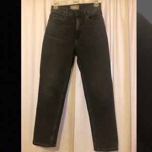 Everlane high rise straight jeans